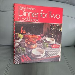 Betty Crocker's Dinner‎ For Two Spiral Cookbook Vintage 1974 5th Printing